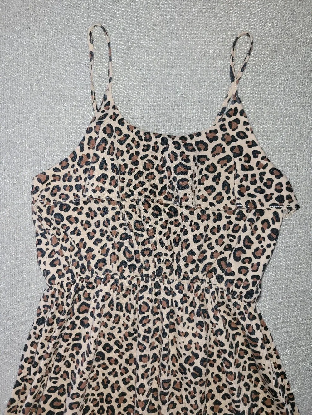 The Children's Place Size Large Leopard Animal Print Tank Top Dress